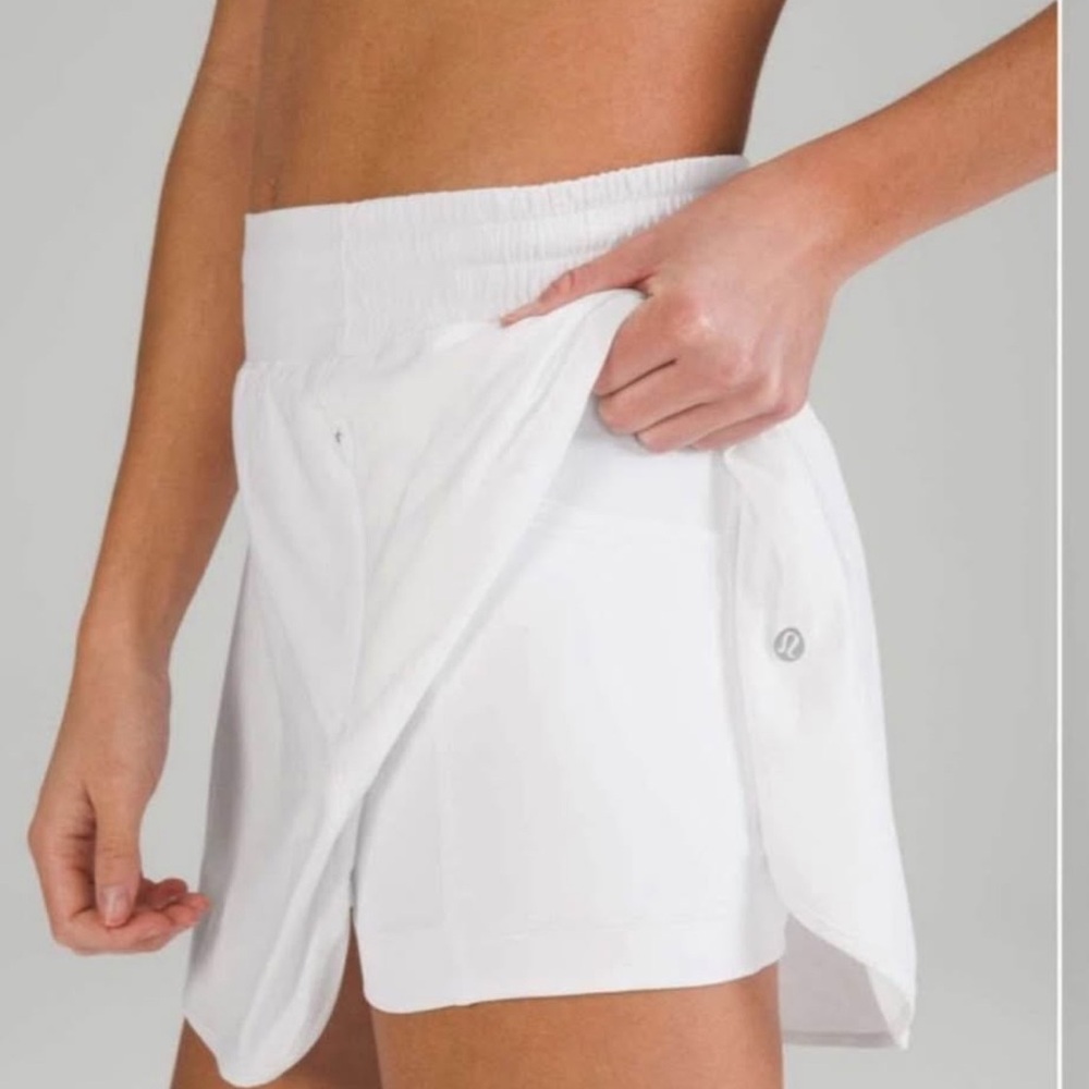 Lululemon White Performance Skort Wrap Design